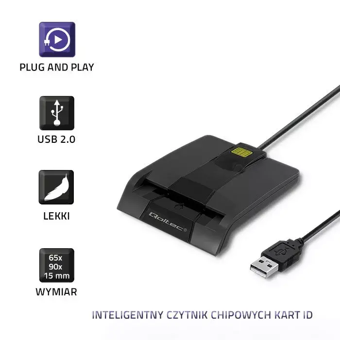 Card reader QOLTEC 50634 USB Type-C Photo 12
