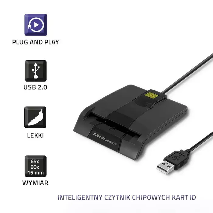 Card reader QOLTEC 50634 USB Type-C Photo 10