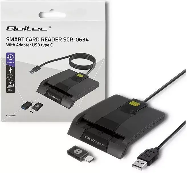 Card reader QOLTEC 50634 USB Type-C Photo 15