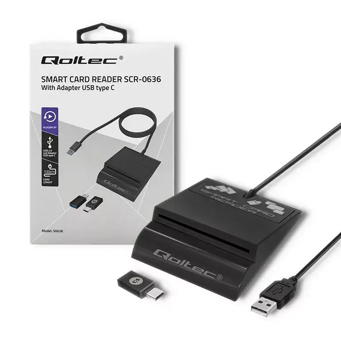 Kartes lasītājs QOLTEC 50636 USB Type C Photo 11