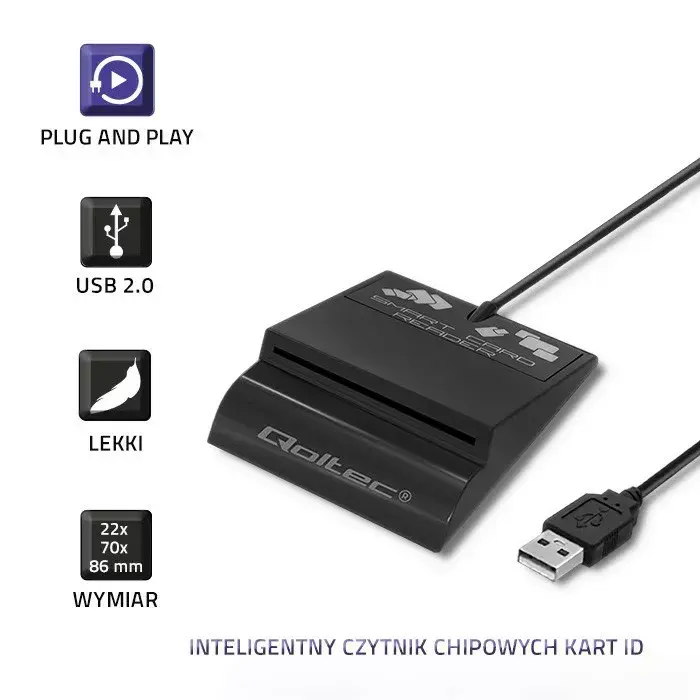Kartes lasītājs QOLTEC 50636 USB Type C Photo 10