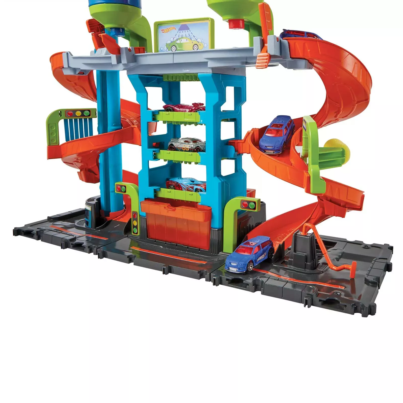 Vehicle track set Hot Wheels City Mega Tower Car Wash