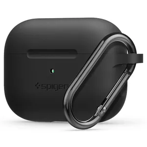 Headphone case Spigen ASD00533 — protective silicone case for earbuds, Black