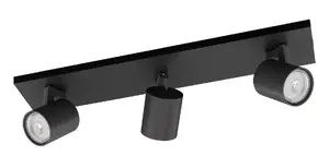 Потолочный светильник Philips Runner, 3x GU10 LED, круглый, черный