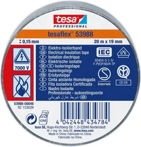 Insulation Tape Tesa 53988 – 20 m x 19 mm, electrical insulating tape