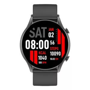 Kieslect Kr 3,35 cm (1.32") AMOLED 45 mm Digitāls 360 x 360 pikseļi Skārienjūtīgais ekrāns Melns
