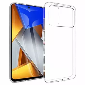 Smartphone silicone case Mocco for Poco M4 Pro 4G, transparent, 1 mm
