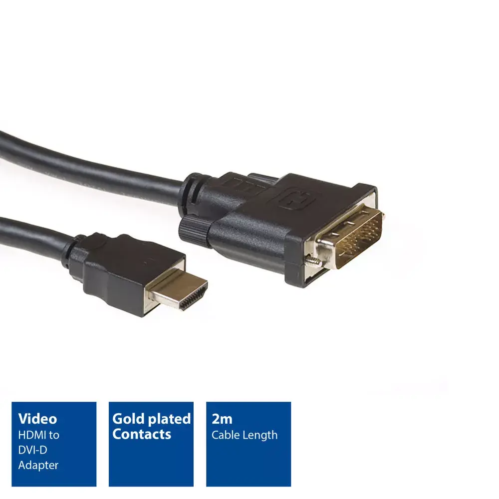 HDMI uz DVI-D adaptera kabelis ACT AC7520 Photo 2