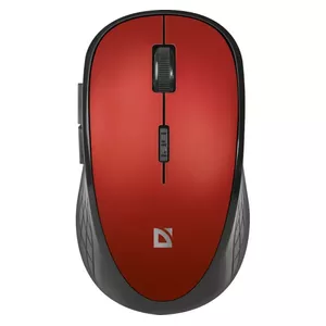 Wireless mouse DEFENDER HIT MM-4 15 RF — red, RF 2.4 GHz, optical, compact