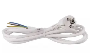 PVC flexible power cable EMOS S14322 3x1.5 mm, white, 2 m