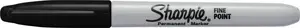 Permanentais marķieris Sharpie ar apaļu smalku galu, komplekts 12 gab., melns