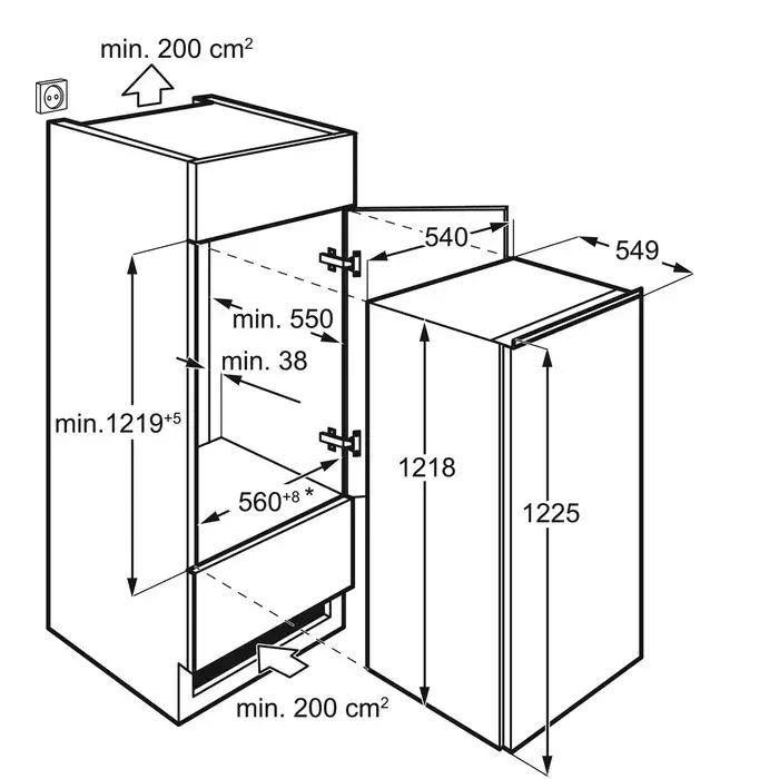 Fridge Electrolux LRB3AF12S Photo 3