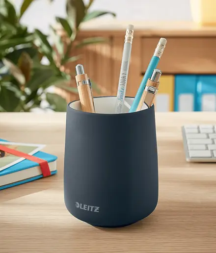 Керамическая подставка для ручек Leitz Cosy серая Photo 2