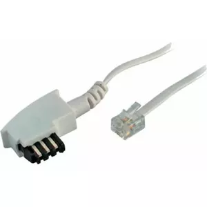Телефонный кабель S/CONN с разъёмом TAE-F и Western 6/4 универсальный белый 6 м - ShiverPeaks