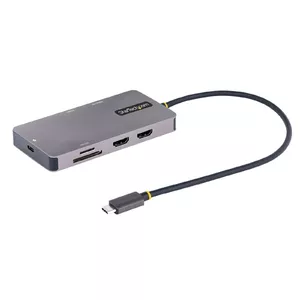 USB C Multiport adapteris StarTech.com 4K 60Hz Dual HDMI 100W Power Delivery