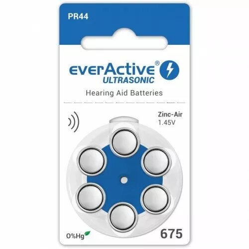 Cinka-gaisa dzirdes aparāta baterija everActive PR44