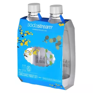 Litrowa Butelka SodaStream niebieska i czerwona Fuse Twinpack