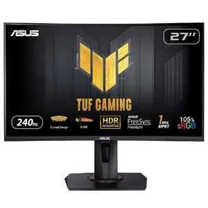 Компьютерный монитор ASUS TUF Gaming VG27VQM 27 дюймов изогнутый Full HD 1920 x 1080 LED 240Hz 1ms FreeSync VA панель встроенные динамики черный