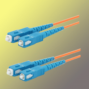 Fiber Optic Patch Cable Duplex SC-SC 62.5/125µm OM1 Multimode 1m