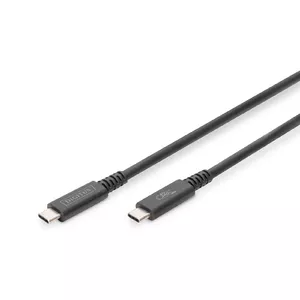Digitus USB 4.0 Type-C connection cable 1m 40 Gbit/s Black