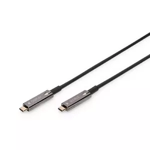 Digitus AK-330160-100-S USB kabelis USB 3.2 Gen 1 (3.1 Gen 1) 10 m USB C Melns