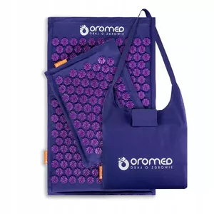 ORO-MED ORO-HEALTH FIOLET Acupressure Mat and Pillow Set, Purple, 7888 Spikes