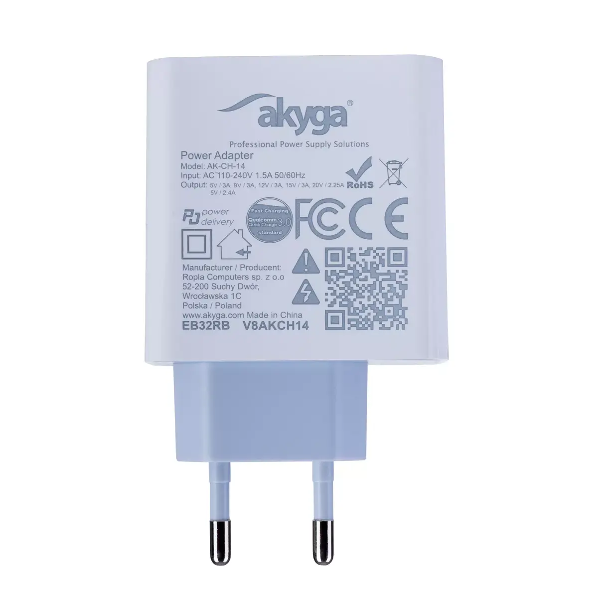 Akyga AK-CH-14 AC ātrās uzlādes lādētājs 45 W Photo 4