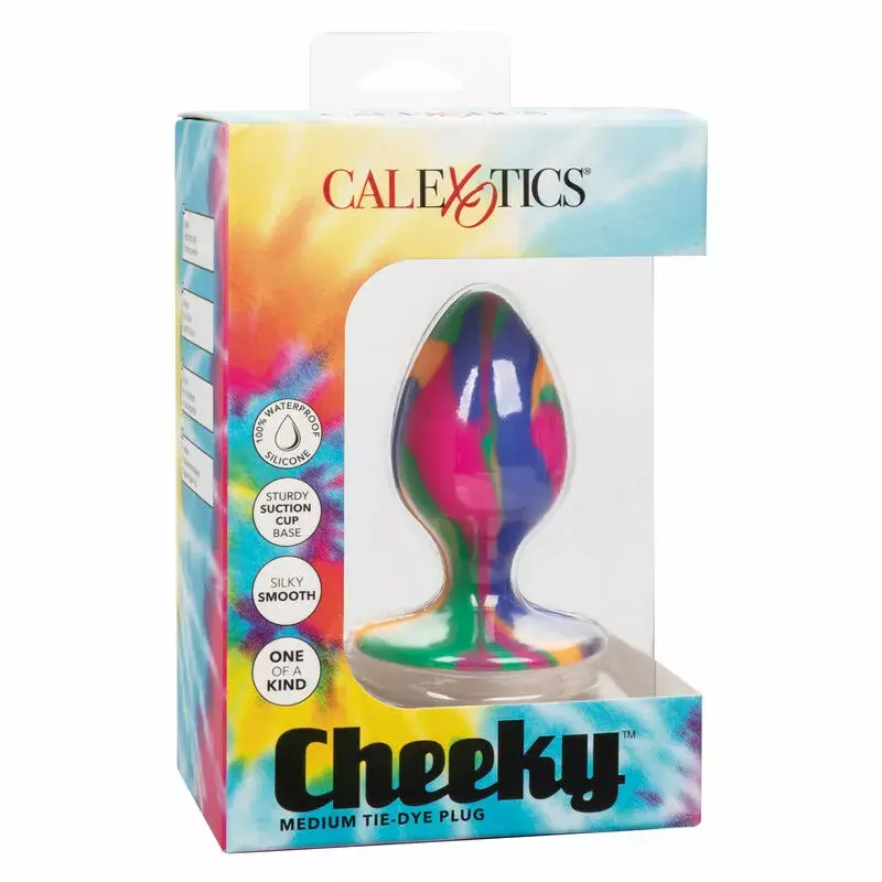 Анальная пробка CalExotics Cheeky Средняя Ти-Дай Photo 2