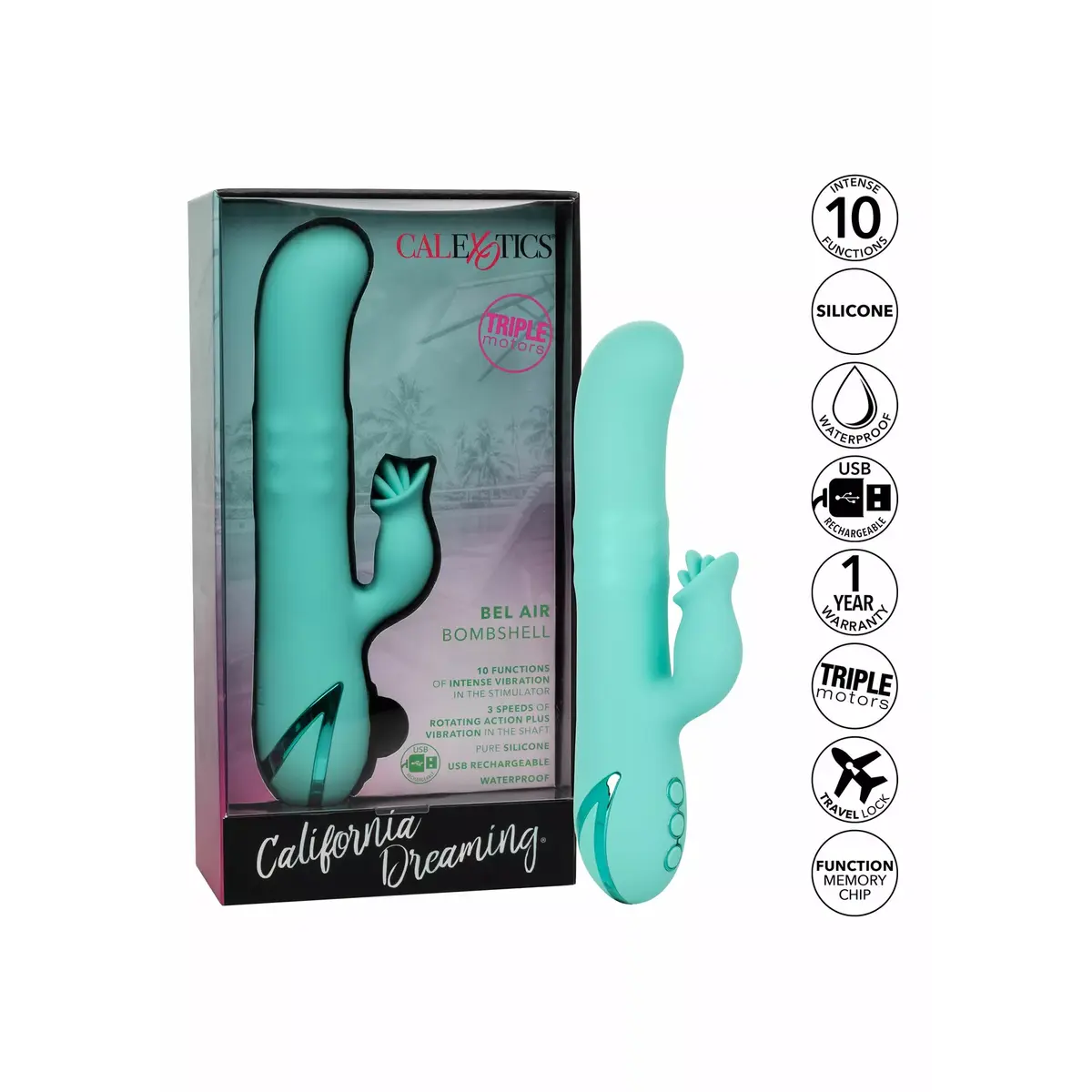 Вибратор California Exotics Bel Air Bombshell Photo 4