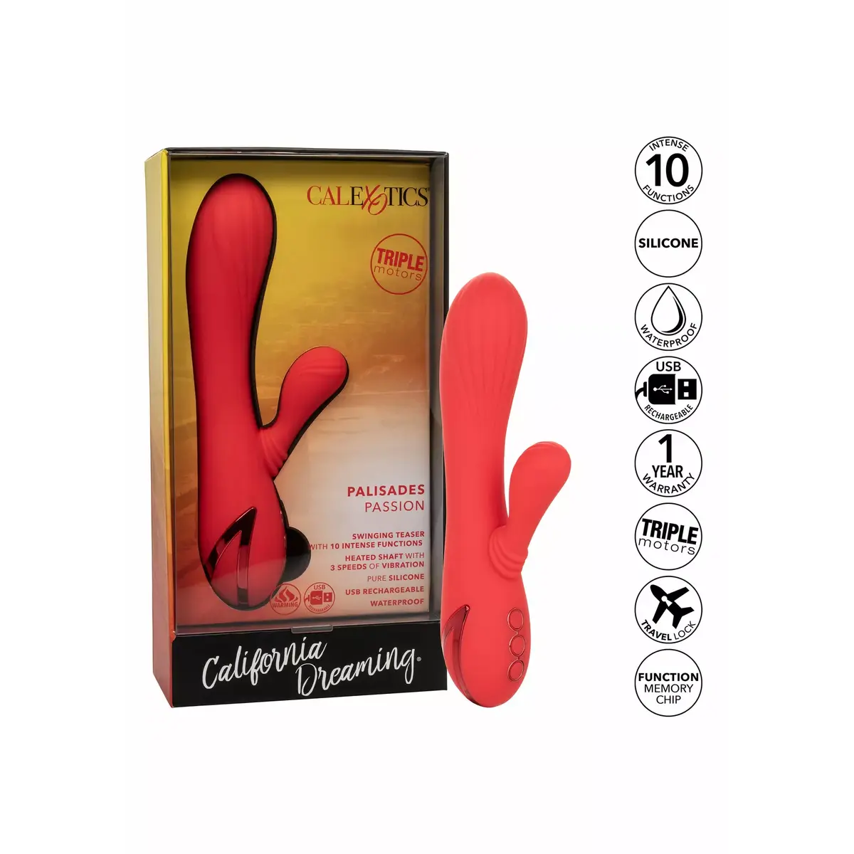 Вибратор CALEXOTICS PALISADES PASSION RED Photo 4