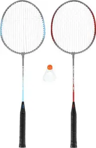 Badminton set nils extreme NRZ002 STEEL — 2 rackets and shuttlecock