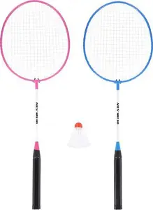 Badminton set Nils Extreme NRZ001 STEEL — 2 rackets and shuttlecock
