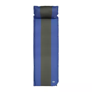 Self-inflating Camping Mat Nils Extreme NC4349 with Pillow, 3 cm Thickness, Blue-Grey