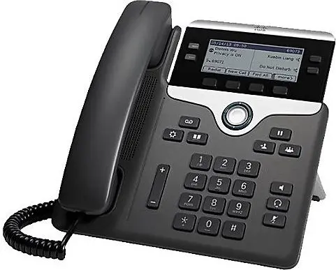 IP telefons Cisco 7841 melns sudrabs