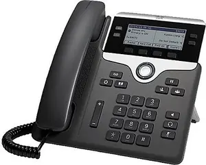 IP телефон Cisco 7841 черный серебристый 4 линии LCD