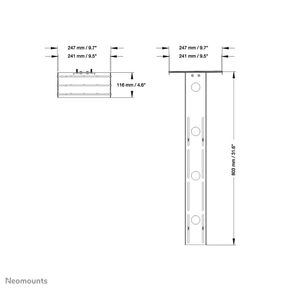 Neomounts PLASMA-M2500CAMSHLF2 — полка для камеры Photo 3