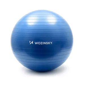 Vingrošanas bumba 65 cm Wozinsky zila — vingrinājumu un rehabilitācijas bumba