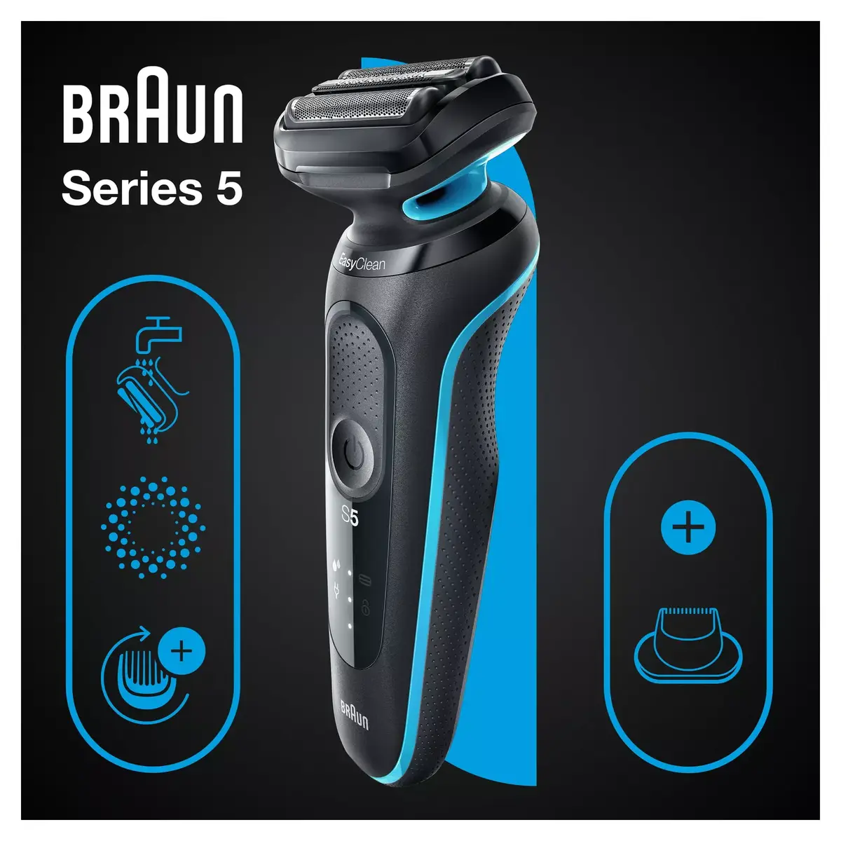 Фольгированный электробритва BRAUN Series 5 51-M1200s Photo 7