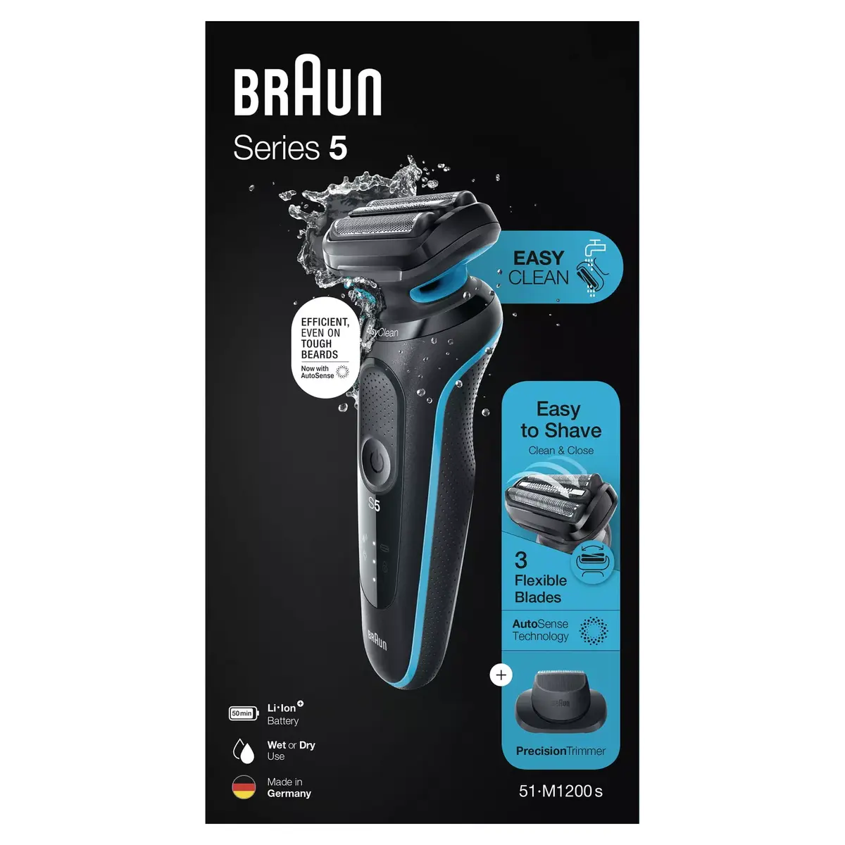 Фольгированный электробритва BRAUN Series 5 51-M1200s Photo 9