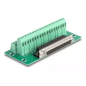DeLOCK D-Sub 37 pin female к клеммной колодке для DIN-рейки Ширина 51 мм Глубина 116 мм Высота 30 мм