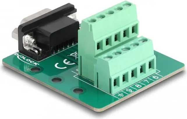 DeLOCK D-Sub 9 pin vīriešu termināla
