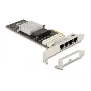 DeLOCK 88610 PCIe интерфейсная карта RJ-45 Intel i350 4 Gbit/c