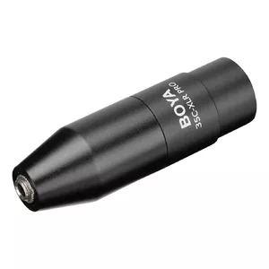 Adapteris mikrofonam BOYA 35C-XLR Pro, 3,5 mm (TRS) Mini-Jack Female uz XLR Male, ar iebūvētu Phantom Power pārveidotāju, melns / BOYA10134