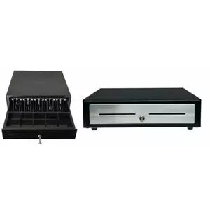 Cash drawer Star Micronics CD4-1616BKSS88-S2 16" black with stainless steel front, 8 bill / 8 coin