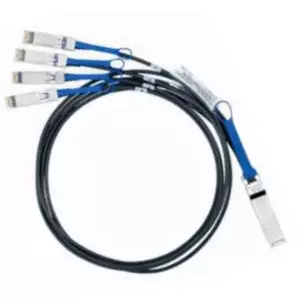 Nvidia MC2609130-001 InfiniBand/optiskā šķiedra kabelis 1 m QSFP 4x SFP+ Melns