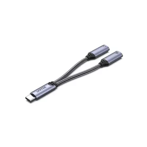Audio adapter UNITEK M206A USB Type-C Aluminium Black Grey