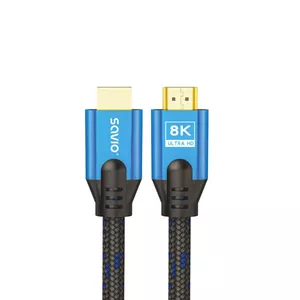 Savio HDMI (M) v2.1 cable 5m 8K copper connectors