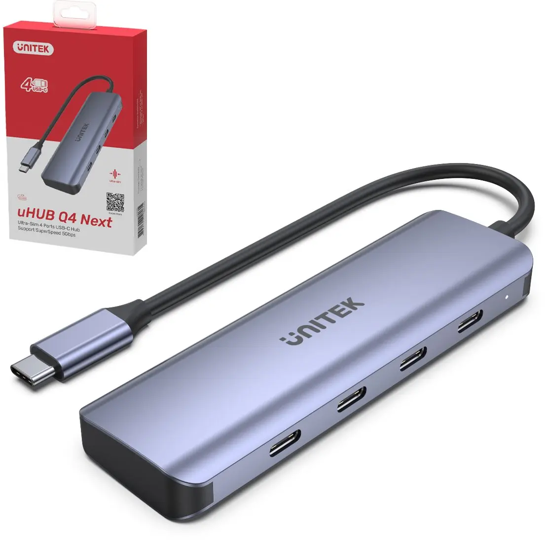 UNITEK uHUB Q4 USB хаб Type-C Photo 6