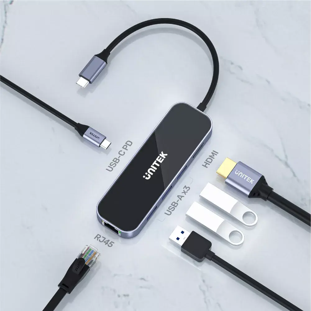 Unitek uHUB H6 USB-C мультирозветвитель Photo 4