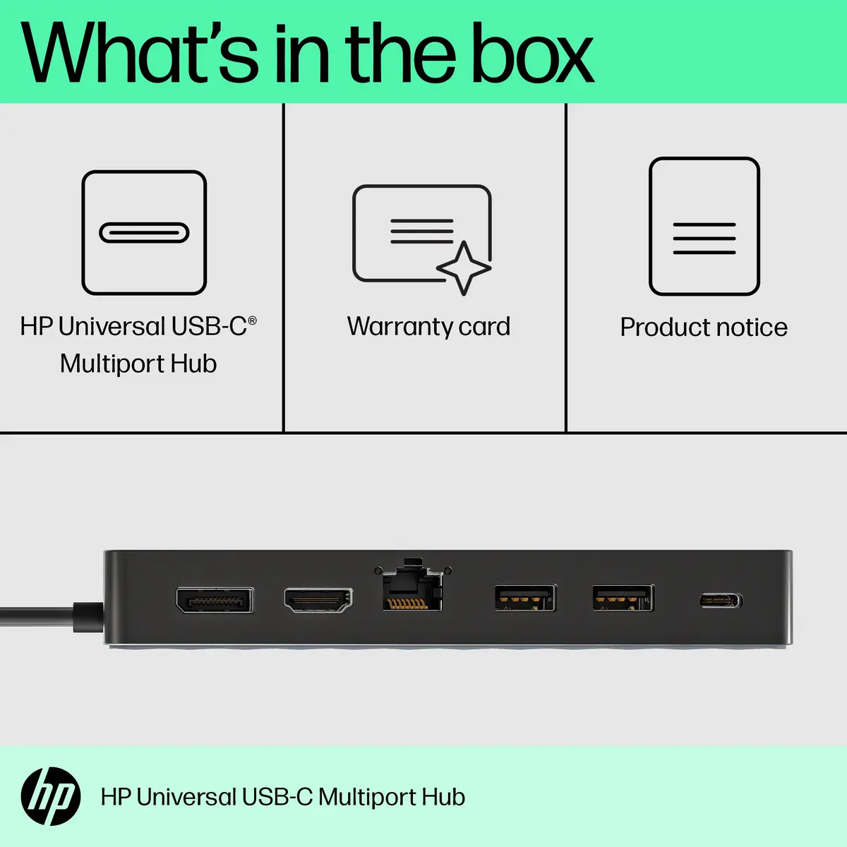 HP Universal USB-C daudzportu centrmezgls Photo 8